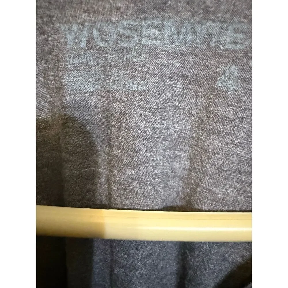 James Perse Y/osemite Women's Tech Jersey Cropped T-shirt Gray Large